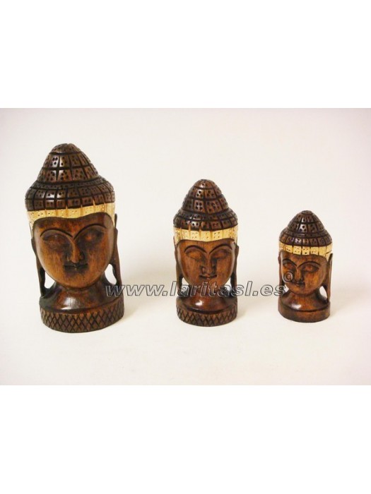Cabeça Budha oscura 3" (8cm)