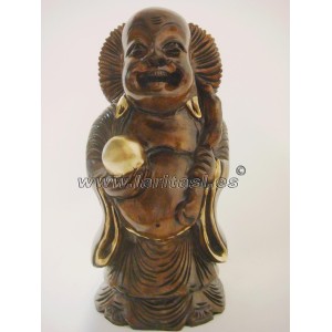 Budha de pe sorrindo 30cm