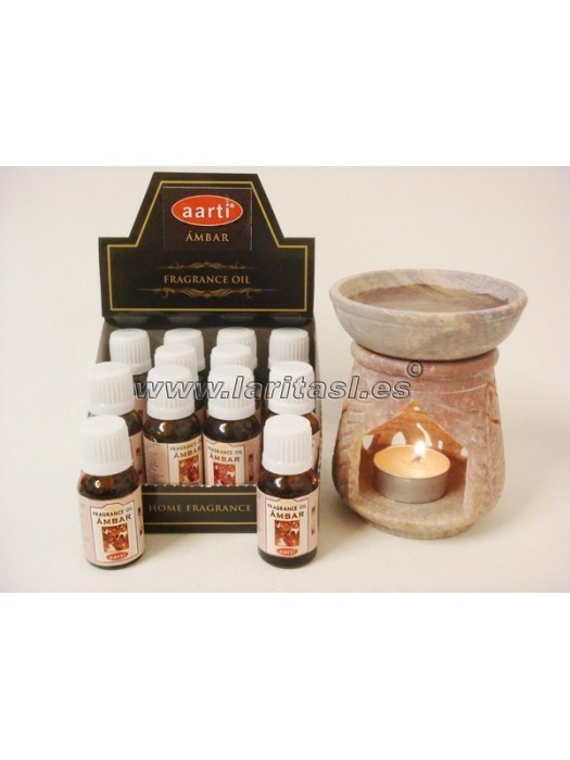 Oleo perfumado Aarti Ambar 15ml (pack 12)