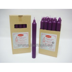 Vela Cor Roxo 19cmx2cm +/- 8h