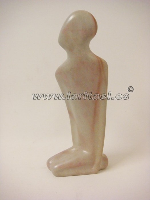 Figura Pedra Pessoa Sentada