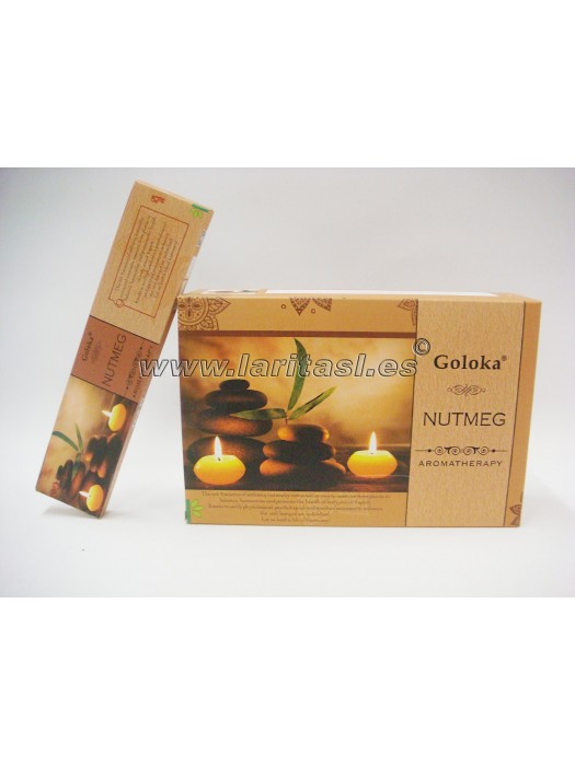 Goloka Aromatherapy Nutmeg (noz moscada) 15gr (pack 12)