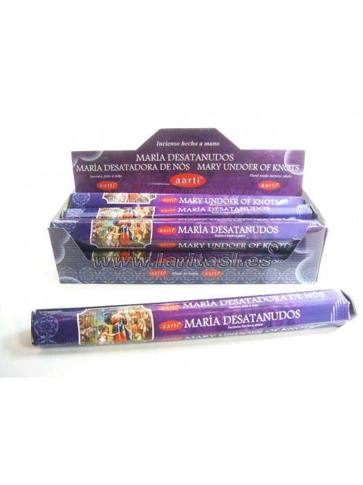 Incenso Aarti Maria Desatadora de Nos (pack 6)