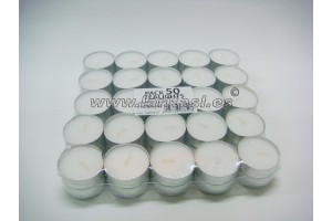 Vela Te Branca 4h Pack 50