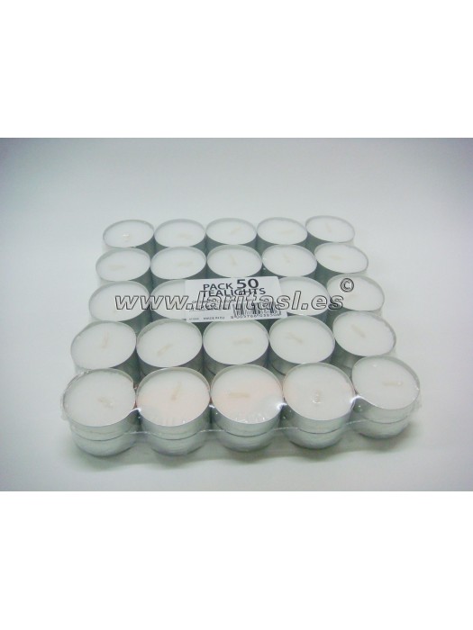 Vela Te Branca 4h Pack 50